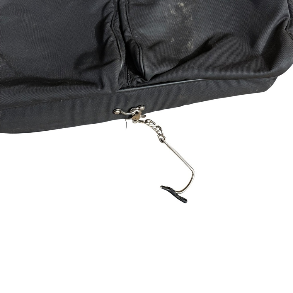 Vintage 1992 Coach Black Leather/ Canvas Garment Bag 5492 USA Made Travel Bag - Picture 2 of 16
